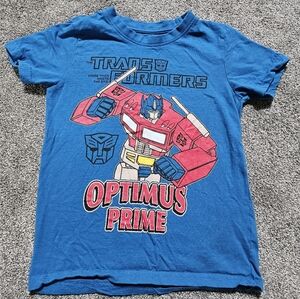 Transformers Optimus Prime Blue T-Shirt EUC